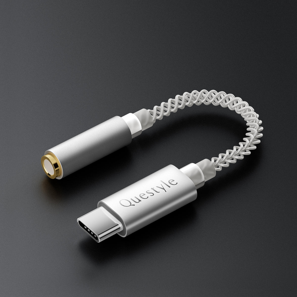 Qlink-C Lossless USB C to 3.5mm Headphone Jack Audio Adapter