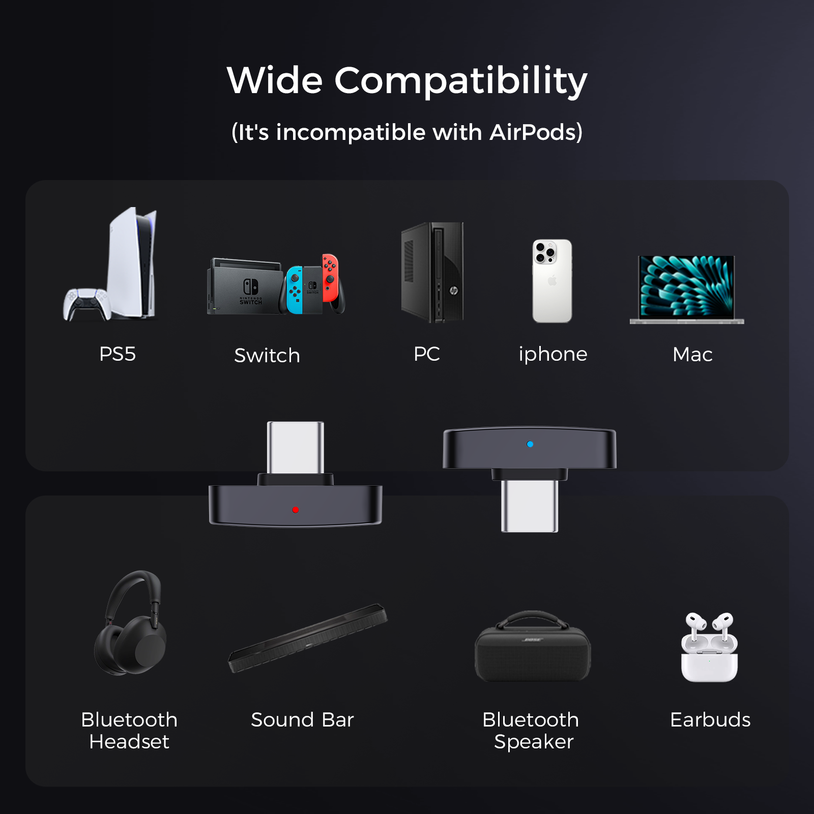 Questyle QCC Dongle Pro Lossless Bluetooth Transmitter